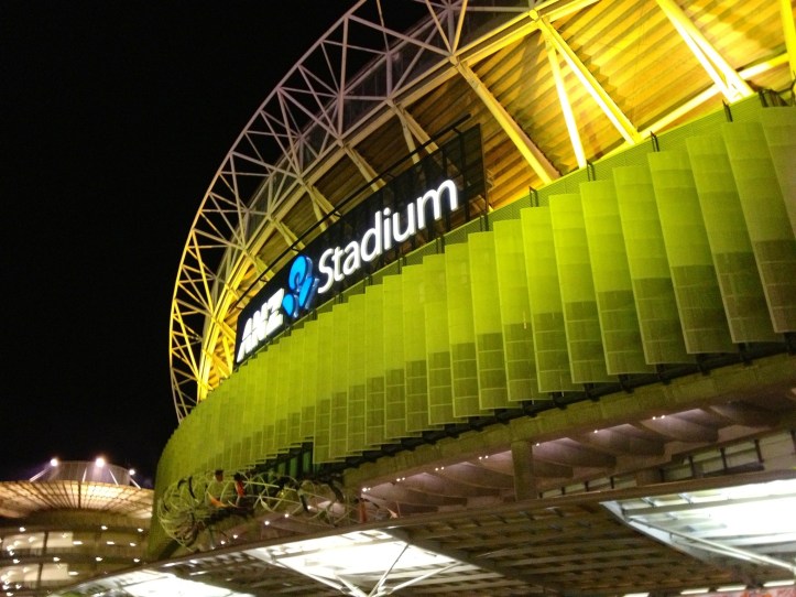 The exterior of the stadium - taking stock of where I was and what I was about to watch