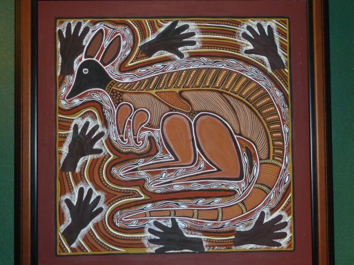 Some of the Aboriginal art around the restaurant area