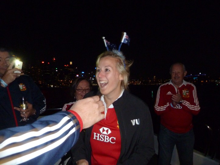 Sophie with her punishment for the foot in mouth comments - repeatedly!