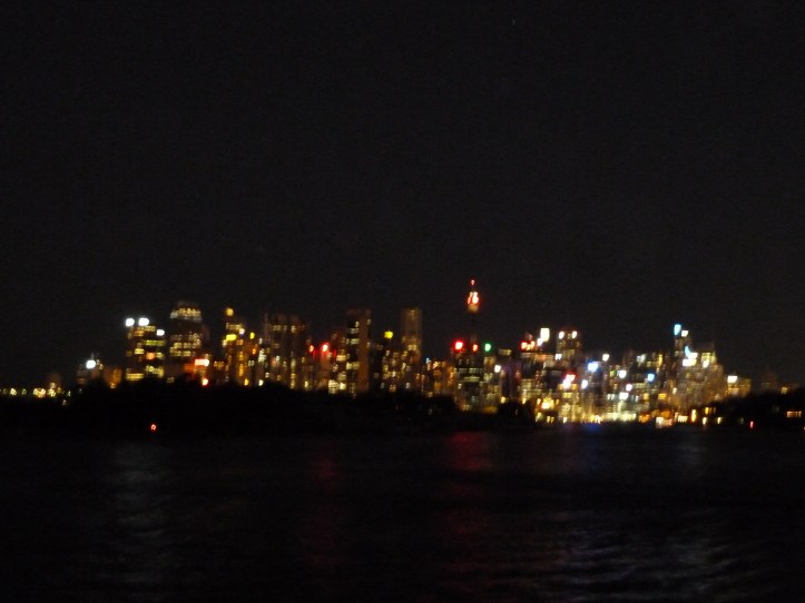 The lights of Sydney by night