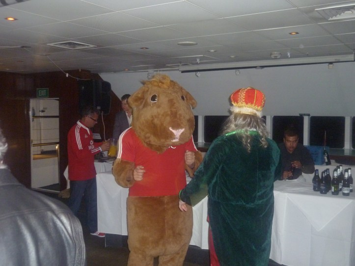 The Hamster and the mad Irishman with the face paint