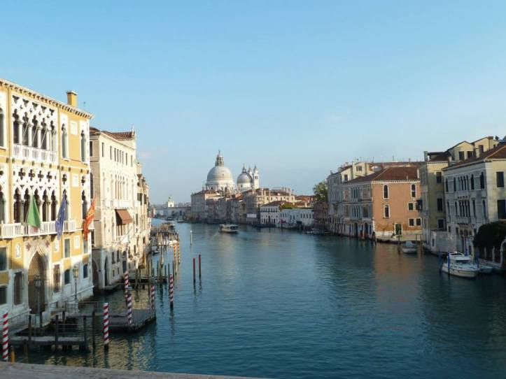 View from a bridge on way to the Guggenheim