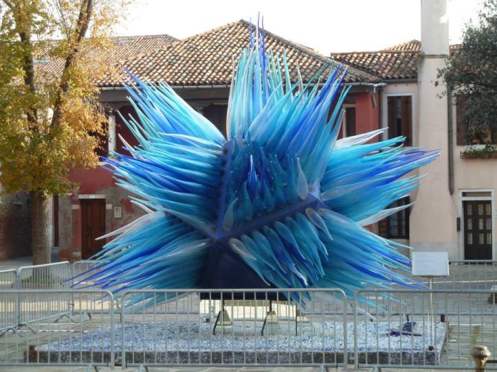 Impressive glass sculpture on the island of Murano