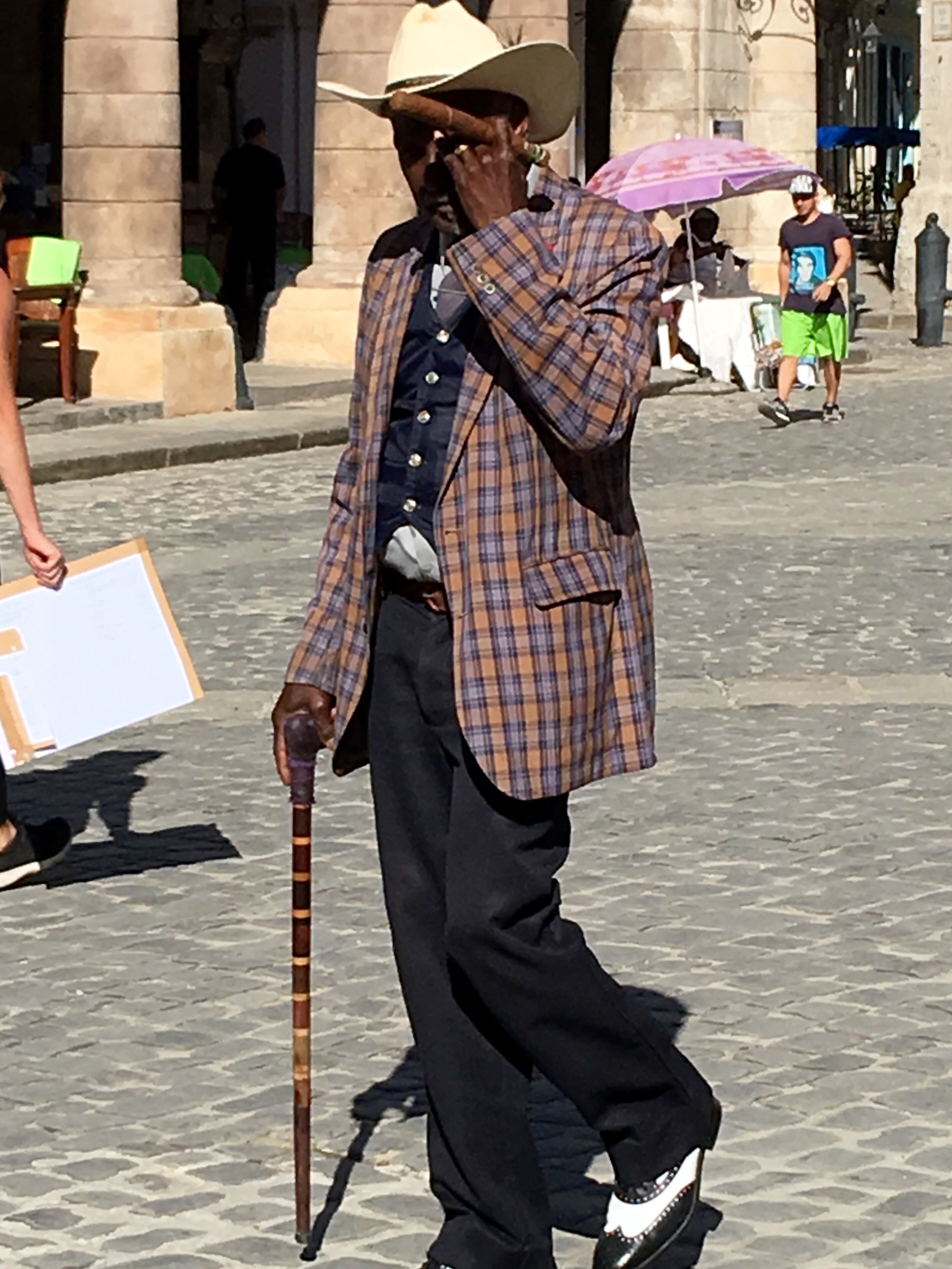 Old Man smoking a cigar - mainly as a tourist trap for money